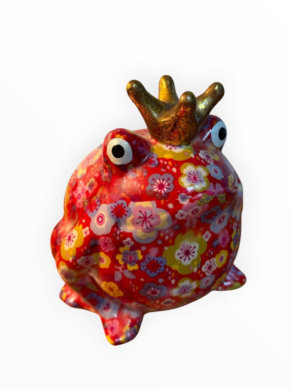 "Freddy" Frog King Ceramic Piggy Bank by Pomme Pidou
